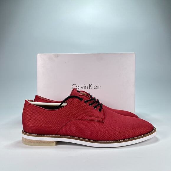 Calvin Klein Aggussie Nylon Brick Red Casual Oxford Dress Shoes Men\'s Size 9M main image 8